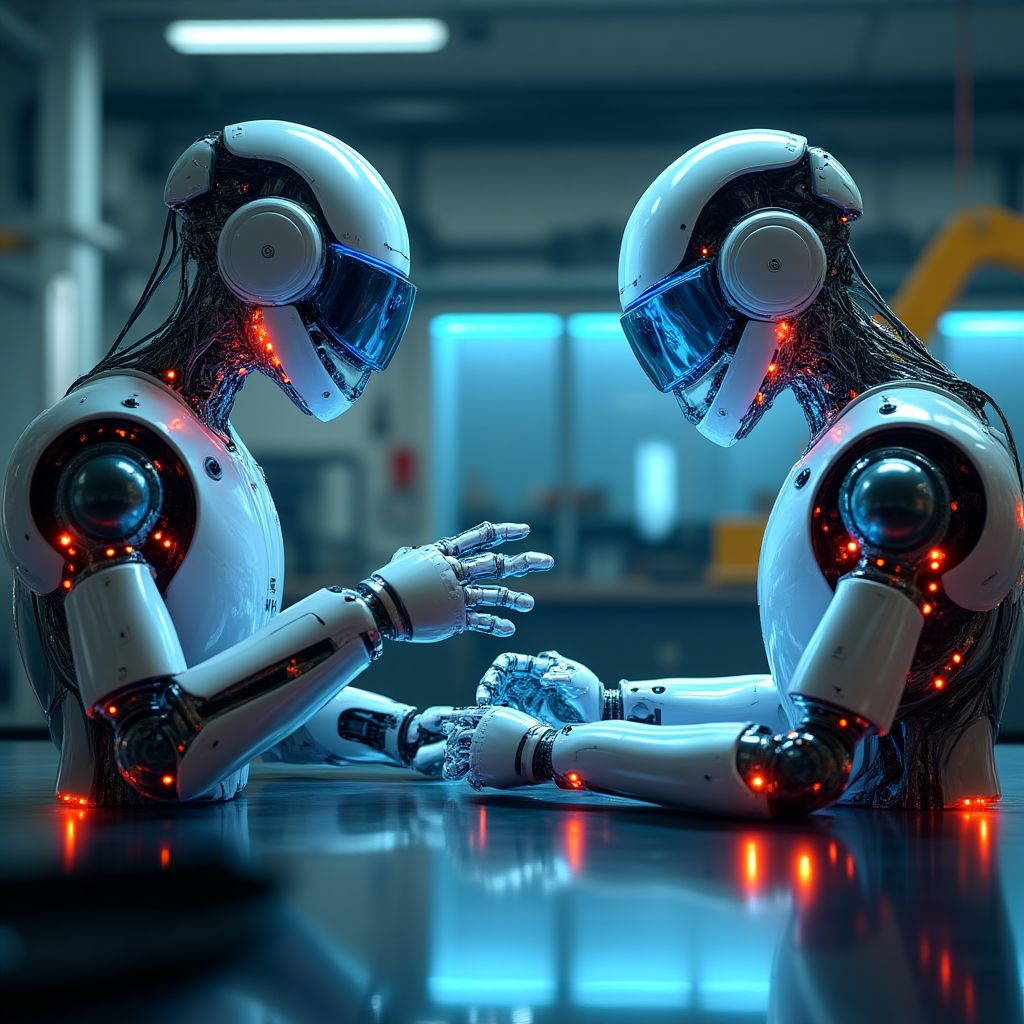 Taller del futuro con tecnología avanzada